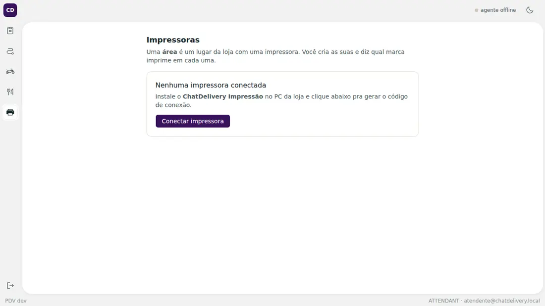 Tela: Impressoras